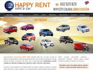Happy Rent oferuje wypożyczanie samochodów nawet dla całej rodziny